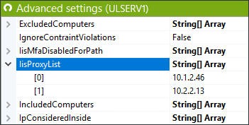 Add the proxy IP address