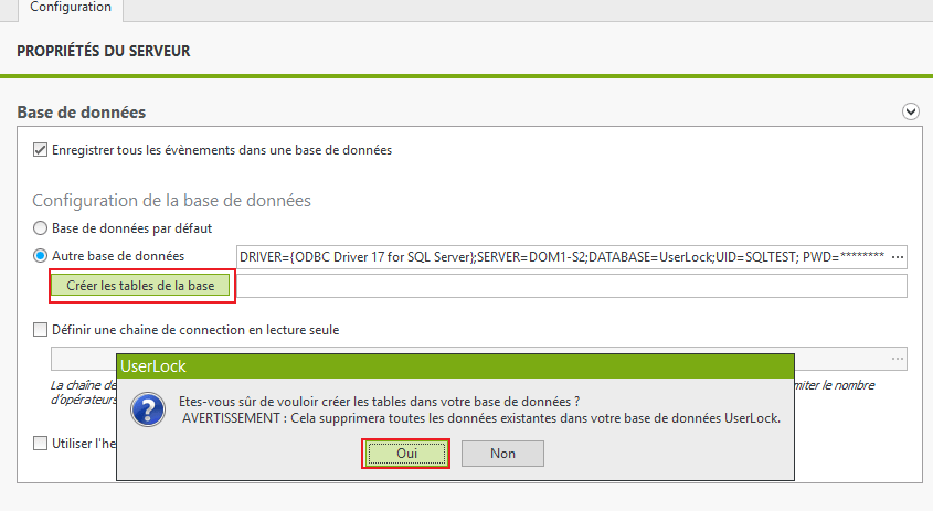 Create Databse Tables